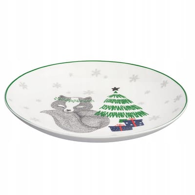 Kerst Dessertbord 21 cm Vos - Winter Friends Collectie