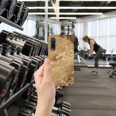 Xiaomi Mi 9 Standcase Marmer Creme