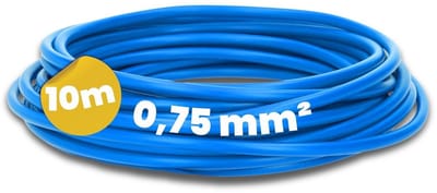 Blauwe PVC Installatiekabel 0.75 mm² Standaard Koperen Geleider | Vaste Installatie