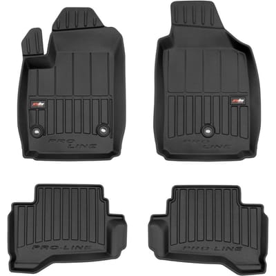 Frogum Fiat 500 Electric 2015-2020 - Automatten Set (4-delig) - TPE Rubber - 6 cm Hoge Rand - Geurloos