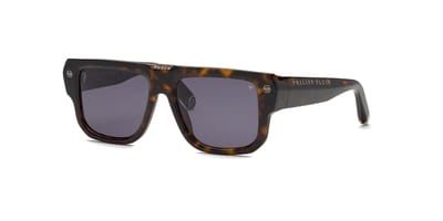 Philipp Plein SPP179 Avana scura lucida 55/18/145 MAN Zonnebrillen