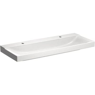 Geberit Xeno² washbasin 120 cm with 2 tap holes 500.550.01.1