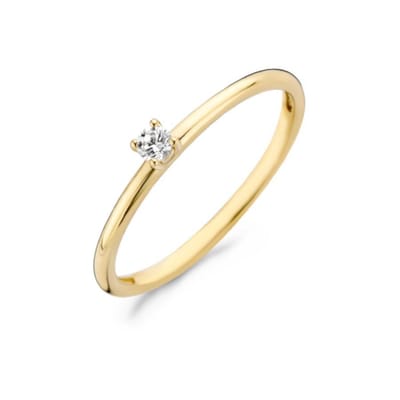 Blush Dames Ring Goud - Goudkleurig - 16.00 mm / maat 50