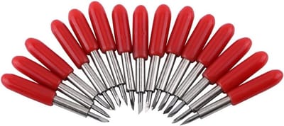 15 Stuks Vervangende Snijbladen voor Vinylsnijmachines - 45° Standaard Snijbladen voor Creatief Gebruik en Hobbyprojecten