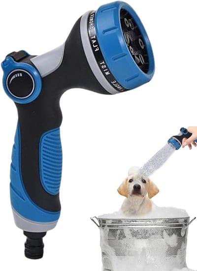 Hogedruk Slangmondstuk - Tuinslang Sproeier - Tuin Water Geven - 10 Sproeipatronen - 23 cm - Zwart