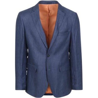 Suitable Blazer Linnen Panama Donkerblauw (navy) - Maat 46 - Heren blazer
