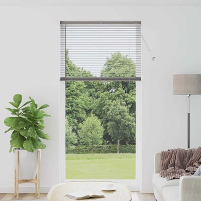 vidaXL - Venetiaanse - jaloezie - zilver - 220 - x - 100 - cm - 25 - mm - Aluminium