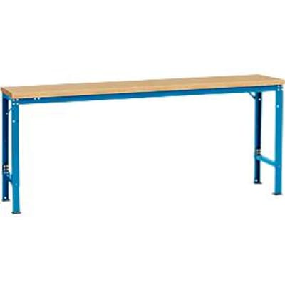 Manuflex basistafel UNIVERSAL Speciaal, 2000 x 800 mm, multiplex natuur, lichtblauw