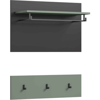 Canu garderobekastpaneel Smoke Green NB Basaltgrijs NB - 27x80x73cm