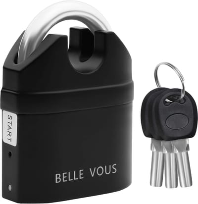 Dailygoody - Zwart Anti-Diefstal Hang Slot - 110Db Alarm voor Veiligheid - Waterdicht en Multifunctioneel - Beveiligen van Eigendommen - Geschikt voor