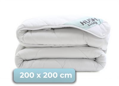 HUSH Living 4-Seizoenen Dekbed 200x200 cm - Tweepersoons - 200 + 300 GSM - Warm, Ademend en Lichtgewicht