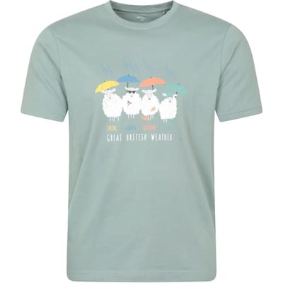 Mountain Warehouse Unisex Volwassenen Great British Weather Graphic T-Shirt (Licht Kaki)