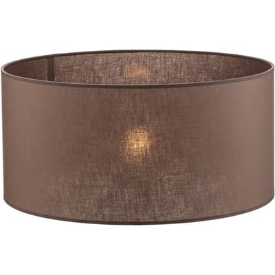 Duolla Lampenkap Roller, aardebruin, Ø 50 cm, hoogte 24 cm