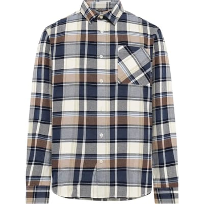 Flanellen shirt KnowledgeCotton Apparel Dune