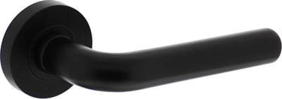 Intersteel Deurkruk Agatha op rozet ø53x8mm mat zwart