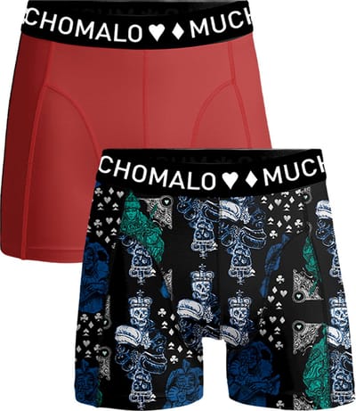 Muchachomalo-2-pack onderbroeken voor mannen-Elastisch Katoen-Boxershorts - Maat M