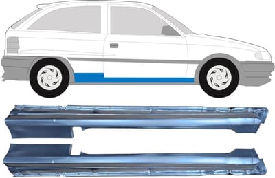 Volledige dorpel voor Opel Astra F 1991-2002 / Links + Rechts / Set
