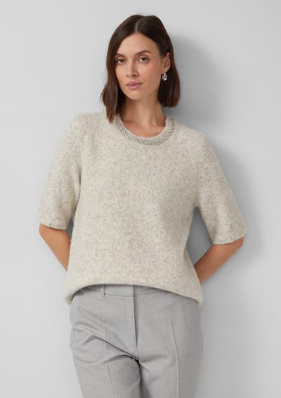 s.Oliver  Pullover Ecru Taglia: 40 | Maglioni a maglia Outlet | Donna | Marrone