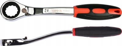 Yato Ringsleutel met Ratel 24mm CrV, Gebogen