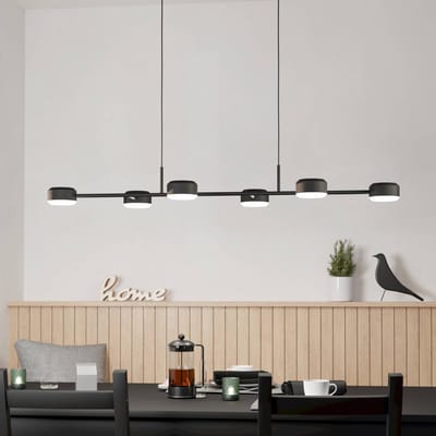 EGLO Clavellina LED hanglamp, zwart, 6-lamps