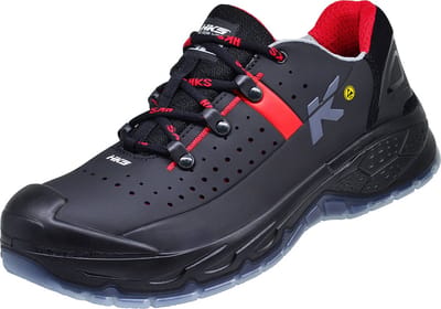 HKS Running Star RS 272 S1p werkschoenen - veiligheidsschoenen - safety shoes - heren - laag - stalen neus - antislip - ESD - lichtgewicht - Vegan - zwart - maat 42