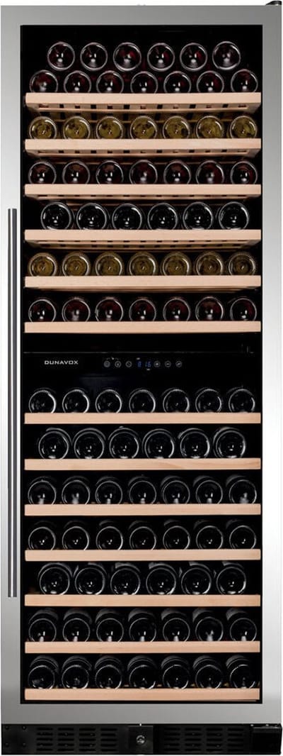Dunavox Grande-108 Wijnkoelkast DX-108.330DSS 2 Zones RVS RVS
