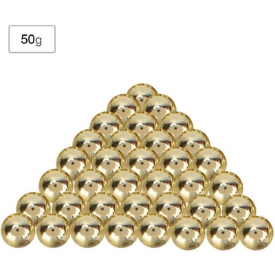 50g zak Plating ABS Kralen Kleurrijk DIY Sieraden Kledingaccessoires Bruiloftsdecoratie (10MM Goud) beige