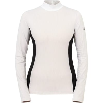 Wedstrijdpolo voor dames met lange mouwen Cavalliera Elegant Stripe