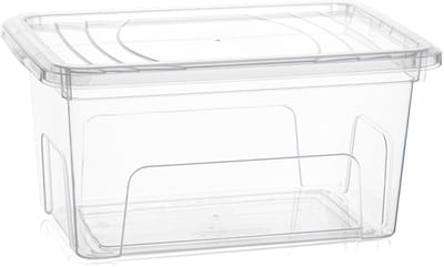 Plasticforte Opslagbox Easy met deksel - 1x - 4.4 Liter - 27 x 14 x 19 cm - transparant - kunststof