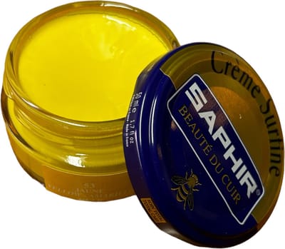 Saphir Creme Surfine (schoenpoets) Geel