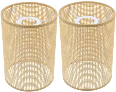 Jhubersproducts - Rotan Lampenkap - Weven - Duurzaam ontwerp - 14 cm - Voor Tafel- en Vloerlampen - Creëer sfeer in huis en hotel