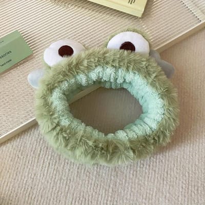 Leuke Kikkervormige Hoofdband Schattige Pluche Antislip Haarband Stijlvolle Haaraccessoires Voor Dagelijks Gebruik gray