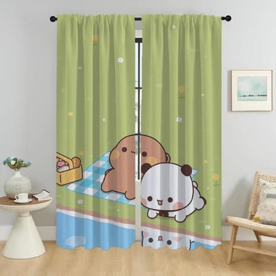 Verduisteringsgordijnen 2 Stuks Bubu en Dudu Gordijnen voor Woonkamer Gordijn Scheidingswand Tule voor Slaapkamer Shades Keuken Elegant W50xH70cmx2pcs-CL