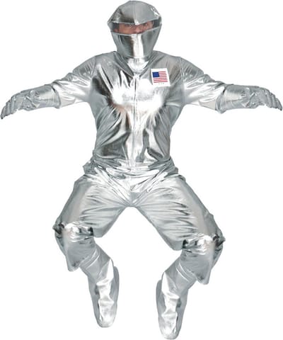 Fiestas Guirca - Volwassenkostuum Astronaut Zilver - L (52-54) - Carnavalskleding - Carnaval - carnavalskleding 2027 - Carnaval kostuum