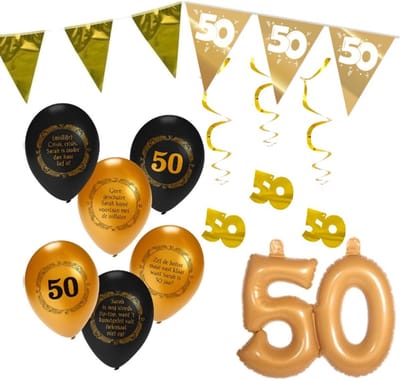 Feest pakket Sarah Goud 5 delig.