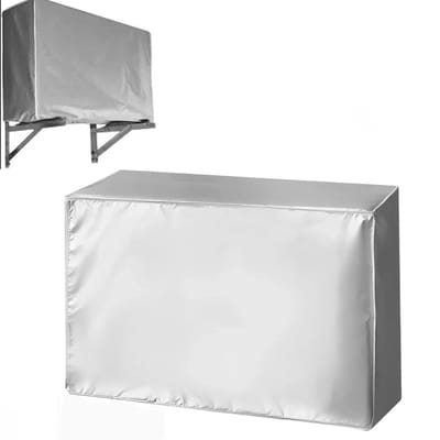 Dailygoods- Airconditioningafdekking Waterdicht - Stofdicht - Sneeuwbestendig - Beschermhoes - Polyester - Zilverkleurig - Aircohoes