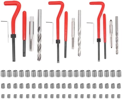 Dailygoods - 75-delige Draadreparatieset - M5 M6 M8 Autospiraalveren Reparatieset