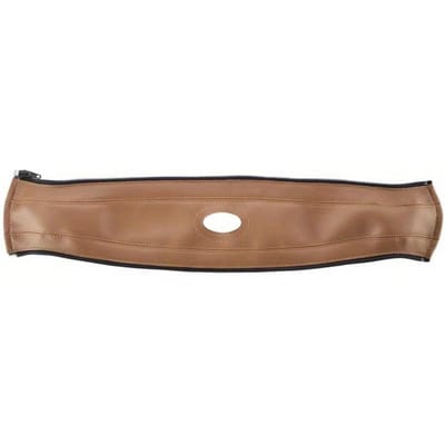 Housse de Poignée de Poussette Housse de Poignée Amovible en Cuir PU Pare-Chocs Housse de Guidon Étui de Protection pour Poussette Bébé Anti-Poussière marron