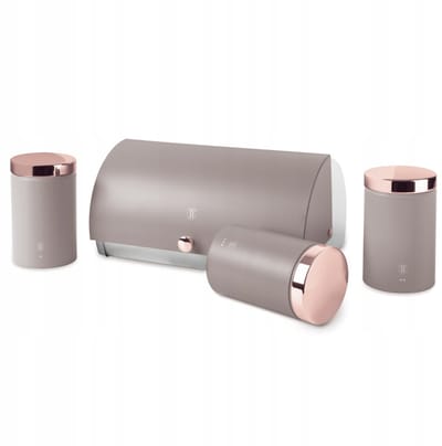 Berlinger Haus 6834 - Broodtrommel met opslagblikken - Taupe collection