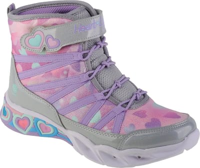Skechers Sweetheart Lights Kinder Winterlaarzen - Sneakers - Unisex - Roze - Multikleur