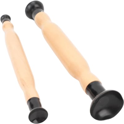 2 STUKS Klepslijper Set Dubbelzijdig Handvat Klepslijpen Lappen Stok Gereedschapsset voor Voertuig beige