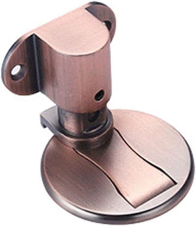 Magnetische Deurvanger - Deurstopper Deurhouder - Deuren Beschermen - In Hoogte Verstelbaar - 5-30mm Deuropening - Rood Brons