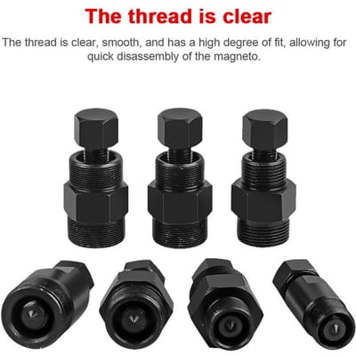10 stuks Motor Vliegwiel Trekker Gereedschap Set Vliegwiel Afnemer Motor Rotor Verwijderaar Motocycle zwart
