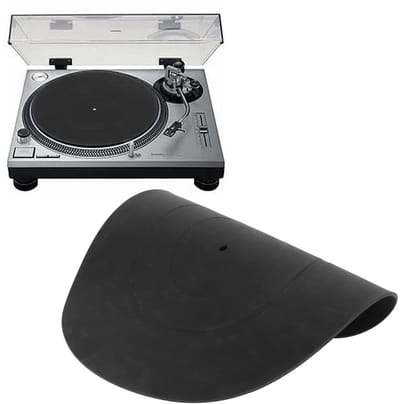 Dailygoods- Draaitafelmat Antislip - Rubber - Trillingsreductie - 12 Inch - Universeel voor LP-platenspelers - Krasbestendig - Platenspelermat