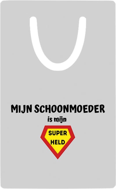 Hacebo® - mijn schoonmoeder is mijn superheld metalen boekenlegger - Schoonmoeder - super schoonmoeder - Moeder cadeautjes - moederdag - verjaardag - geschenk - kado Bladwijzer boekenleggers - 7.6 cm x 5cm