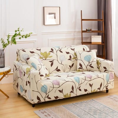 LANMOLIFE Housse de canapé Housses de canapé imprimées Housses de canapé élastiques universelles Convient pour 1/2/3/4 places Protection de meubles Housse de canapé 2 Seat 140-180cm