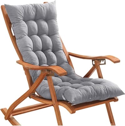 Ligstoelkussens comfortabel anti-slip 110x55x8cm extra dik zacht buiten binnen
