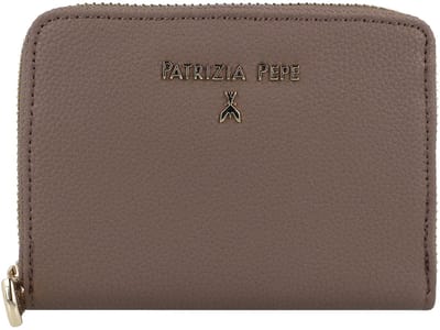 Patrizia Pepe Lederen portefeuille 12 cm - Dames - Horizontaal - dark tatami