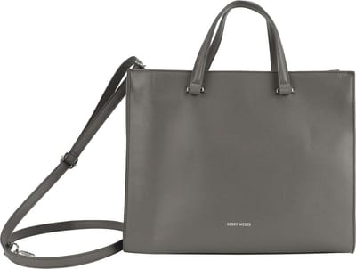 GERRY WEBER handtas schoudertas met laptopvak Principle Handbag LHZ Lightgrey grijs