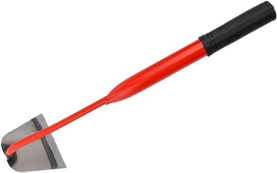 Stalen Tuingereedschap - Hand Hout - Onkruid Wieden - Ergonomische Grip - 40cm Lengte - Grijs